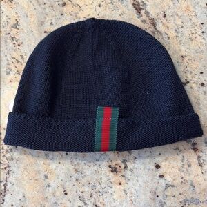 Gucci baby winter Beanie with Stripe Detail